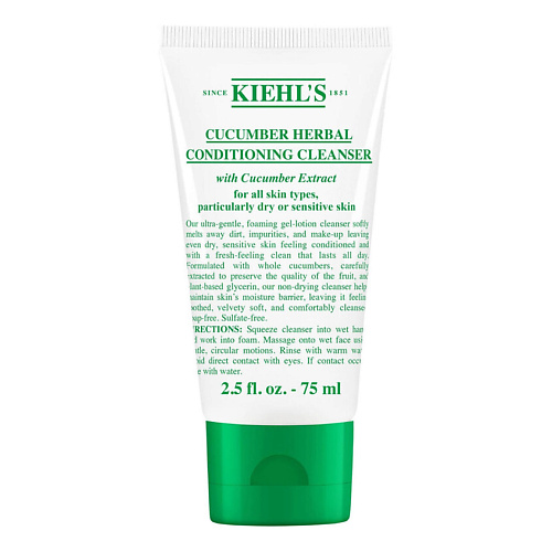 KIEHL'S Мягкий гель для умывания Cucumber Herbal Conditioning Cleanser 150 #1