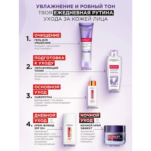 L'ORÉAL PARIS Гель для умывания восполняющий увлажняющий для всех типов кожи Revitalift 150 #1