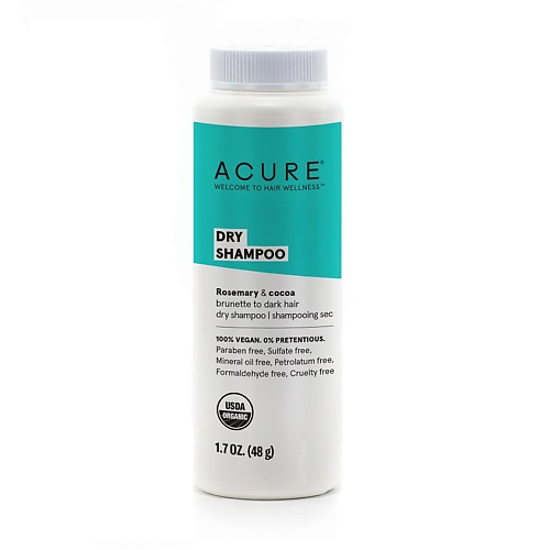 ACURE Органический сухой шампунь для тёмных волос Розмарин и Какао Dry Shampoo #1