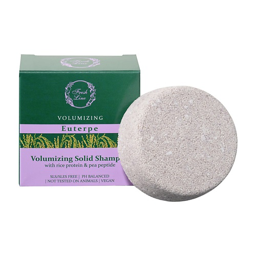 FRESH LINE Шампунь твердый для волос, придающий объем Volumizing Solid Shampoo Euterpe #1
