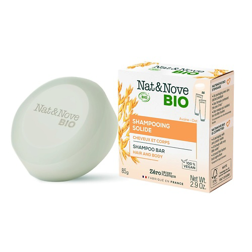KERANOVE Твердый шампунь для волос и тела Nat & Nove Bio Shampoo Bar 85 #1