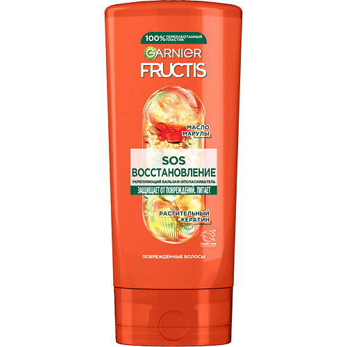 FRUCTIS Укрепляющий бальзам-ополаскиватель для волос, SOS Восстановление, для сухих и ломких волос с секущимися кончиками 200 #1