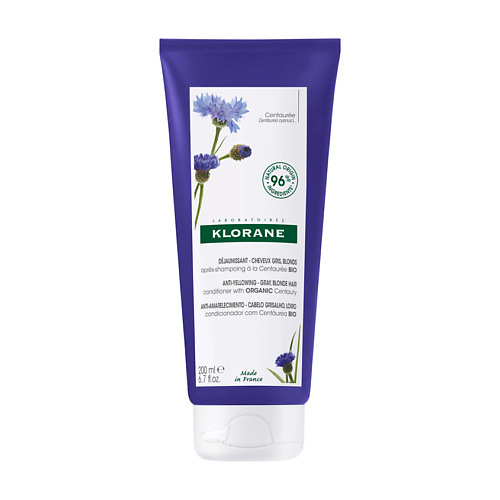 KLORANE Бальзам-ополаскиватель с органическим экстрактом василька Anti-Yellowing Conditioner 200 #1