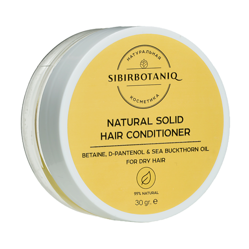 SIBIRBOTANIQ Натуральный твёрдый кондиционер с облепихой для сухих волос 30 #1