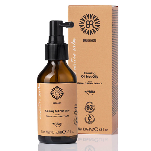 BULBS&ROOTS Масло для кожи головы успокаивающее не жирное с экстрактом тыквы, веган Calming 100 #1