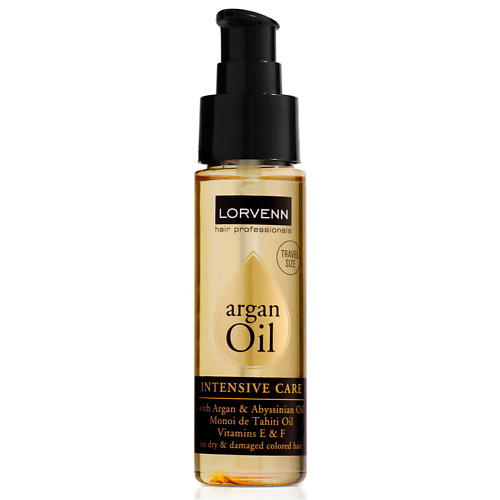 LORVENN HAIR PROFESSIONALS Интенсивное питательное масло-эликсир ARGAN OIL INTENSIVE CARE 50 #1