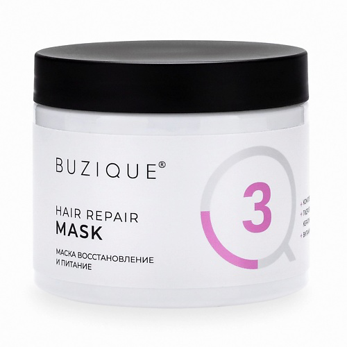 BUZIQUE Маска Hair Repair для кудрявых пористых сухих и обесцвеченных волос 400 #1
