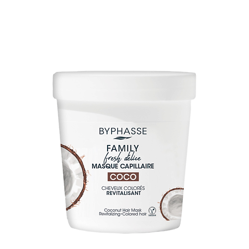BYPHASSE Маска для волос FAMILY FRESH DELICE  Кокос для окрашенных волос 250 #1