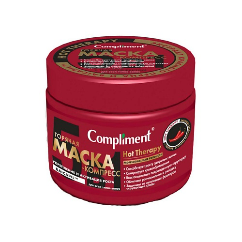 COMPLIMENT Горячая маска-компресс Укрепление и активация роста для всех типов волос Hot Therapy 500 #1
