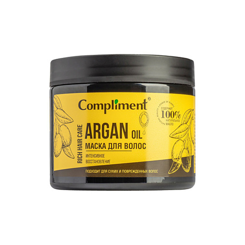 COMPLIMENT Маска для волос Интенсивное восстановление Rich Hair Care ARGAN OIL 400 #1