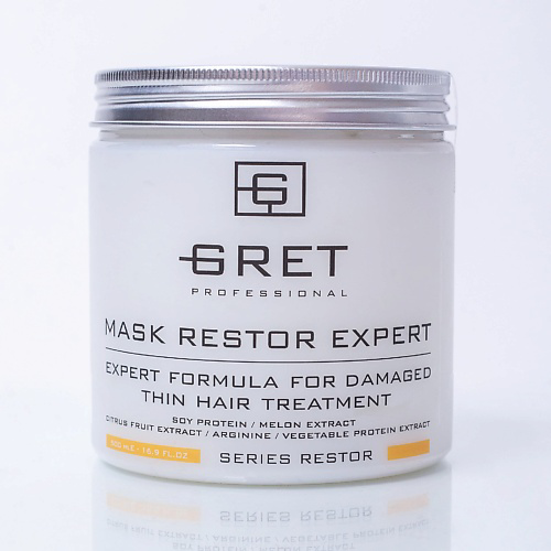 GRET Professional Маска для восстановления тонких волос MASK RESTOR EXPERT 500 #1