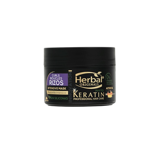 HERBAL Интенсивная маска фито-кератин Восстановление и питание вьющихся волос Keratin Professional Hair Care Intensive Mask 300 #1