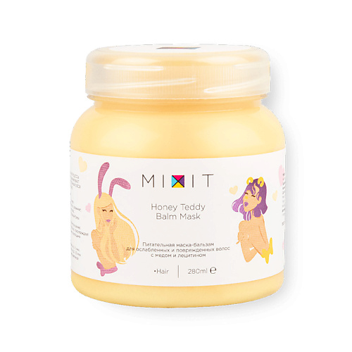 MIXIT Питательная маска-бальзам для ослабленных волос Honey Teddy Balm Mask 280 #1