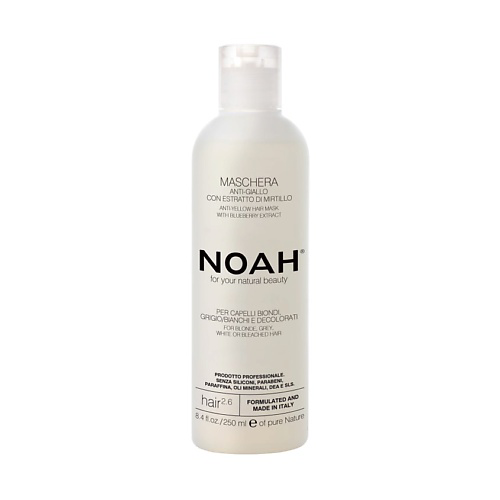 NOAH FOR YOUR NATURAL BEAUTY Маска для волос против желтизны с экстрактом черники 250 #1