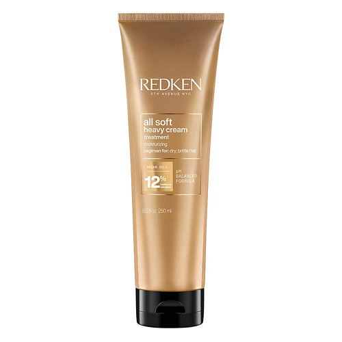 REDKEN Смягчающая крем-маска All Soft Heavy Cream для сухих волос 250 #1