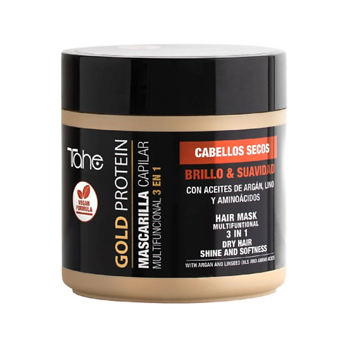 TAHE Маска для сухих волос 3 в 1 Gold Protein  400 #1