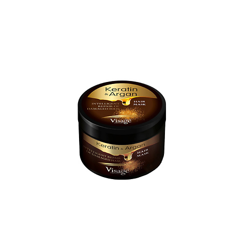 VISAGE COLOR HAIR FASHION Маска кератиновая для волос HAIR MASK KERATIN & ARGAN 500 #1