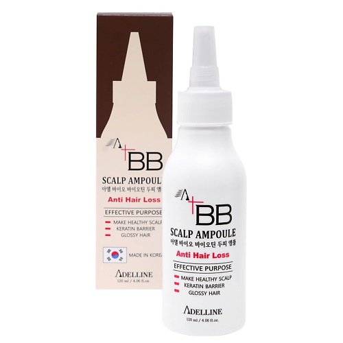ADELLINE Сыворотка для кожи головы против выпадения волос Adel bio biotin ampoule марки Adelline 120 #1
