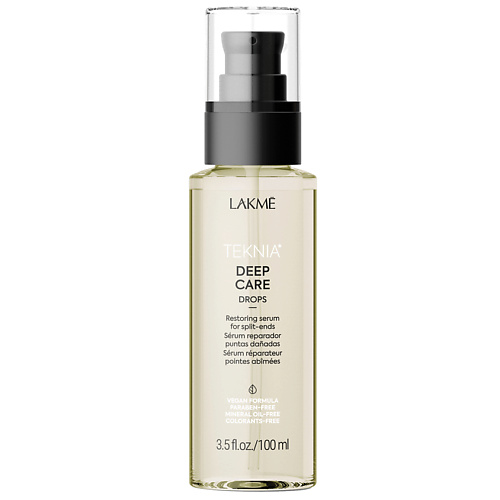 LAKME Сыворотка для кончиков волос восстанавливающая Teknia Deep Care Drops 100 #1
