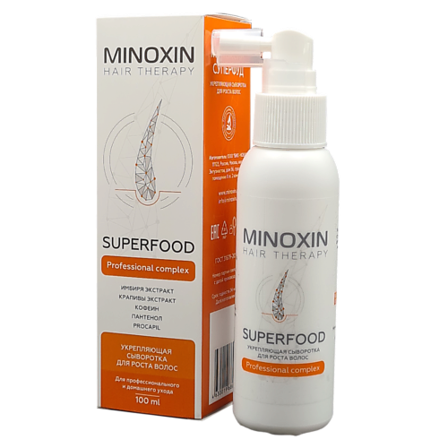 МИНОКСИН Superfood Укрепляющая сыворотка для роста волос 100 #1