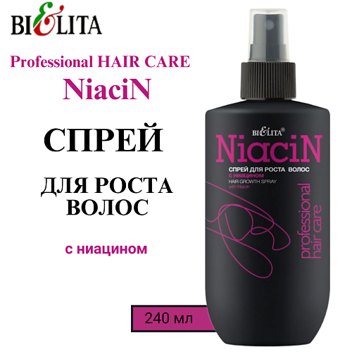 БЕЛИТА Спрей для роста волос с ниацином Professional HAIR CARE 240 #1
