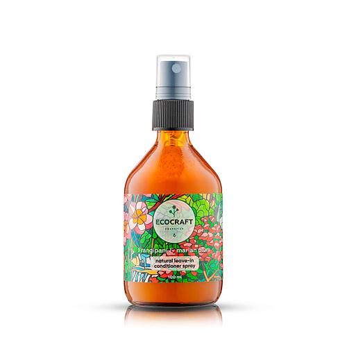 ECOCRAFT Спрей-кондиционер несмываемый Франжипани и марианская слива Frangipani & Marian Plum Natural Leave-In Conditioner Spray 100 #1