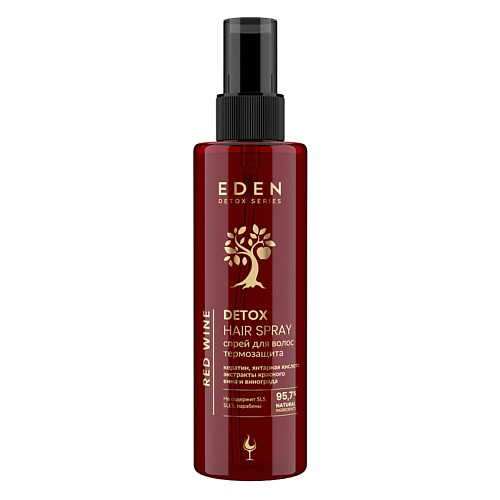 EDEN Cпрей для волос термозащита  с экстрактом красного вина и винограда Red Wine DETOX 200 #1