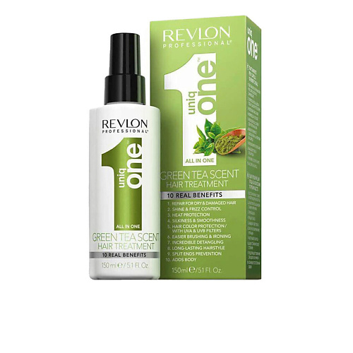 REVLON Несмываемый кондиционер-спрей UNIQ ONE GREEN TEA 150 #1