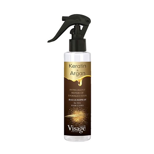 VISAGE COLOR HAIR FASHION Двухфазный спрей-кондиционер  BALSAMSPRAY KERATIN & ARGAN 200 #1