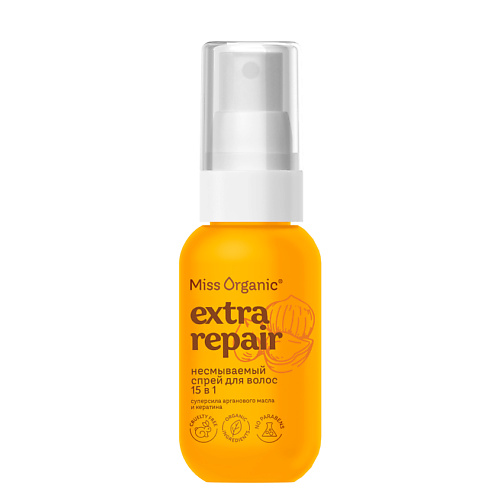MISS ORGANIC EXTRA REPAIR Несмываемый спрей для волос Экспресс-уход 15 в 1 40 #1