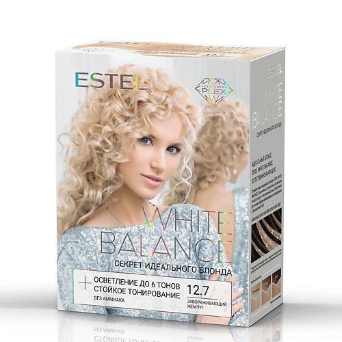 ESTEL PROFESSIONAL ESTEL Набор для осветления и тонирования волос WHITE BALANCE 12.7 завораживающий жемчуг 350 #1