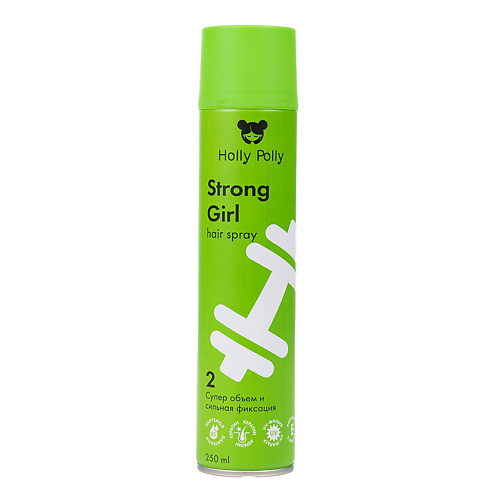 HOLLY POLLY Лак для волос Strong Girl Супер Объем и Сильная Фиксация 250 #1