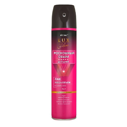 ВИТЭКС Лак Mega-Объем LUX VOLUME для укладки волос суперсильная фиксация 5в1 300 #1