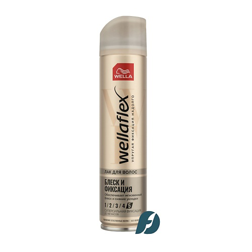 WELLA Лак для волос блеск и фиксация суперсильная WELLAFLEX SHINY HOLD 250 #1