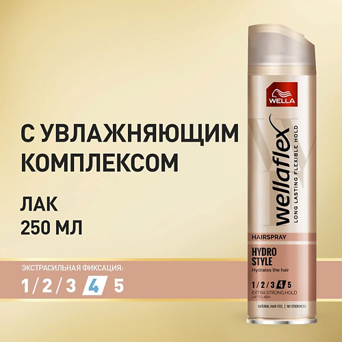 WELLA Лак для волос Wellaflex С УВЛАЖНЯЮЩИМ КОМПЛЕКСОМ экстрасильная фиксация 250 #1