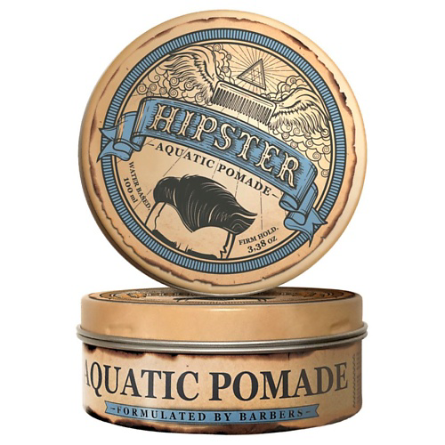 HIPSTER Aquatic Pomade Помада для укладки волос со средней фиксацией и естественным блеском 100 #1