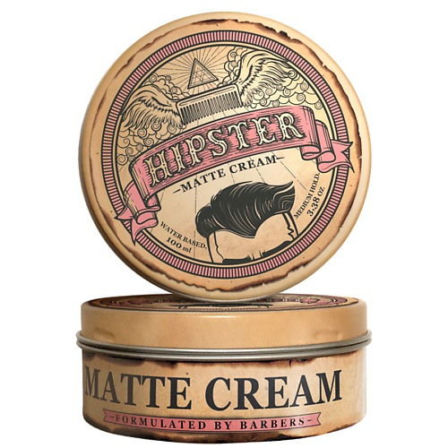 HIPSTER Matte Cream Крем-помада для укладки волос со средней фиксацией и матовым эффектом 100 #1