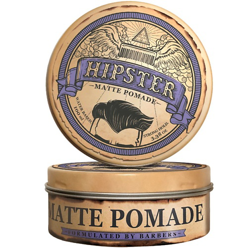 HIPSTER Matte Pomade Помада для укладки волос с сильной фиксацией и матовым эффектом 100 #1