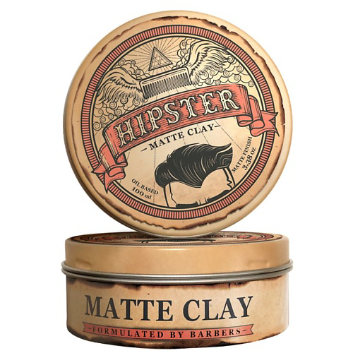 HIPSTER Matte Clay Глина для укладки волос с сильной фиксацией и матовым эффектом 100 #1