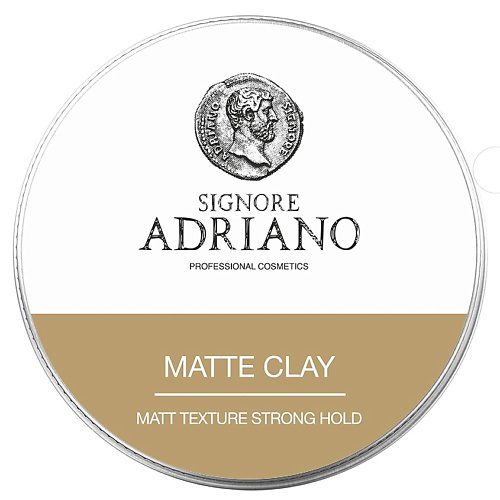 SIGNORE ADRIANO Матовая глина "Matte clay Strong" сильной фиксации, для классических укладок. #1