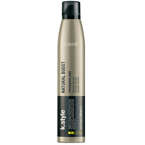 LAKME Мусс для укладки волос для прикорневого объема K. Style Natural Boost Thick & Volume Mousse 300 #1