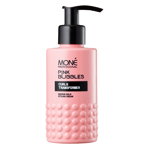 MONE PROFESSIONAL Крем-стайлинг для вьющихся и кудрявых волос средней фиксации Pink Bubbles 150 #1