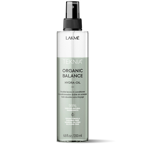 LAKME Кондиционер несмываемый для всех типов волос двухфазный Teknia Organic Balance Hydra-Oil #1