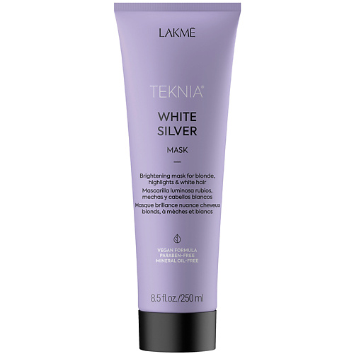 LAKME Маска для нейтрализации желтого оттенка волос тонирующая Teknia White Silver Mask #1