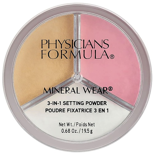 PHYSICIANS FORMULA Пудра рассыпчатая 3 в 1 Mineral Wear 3-in-1 Setting Powder #1
