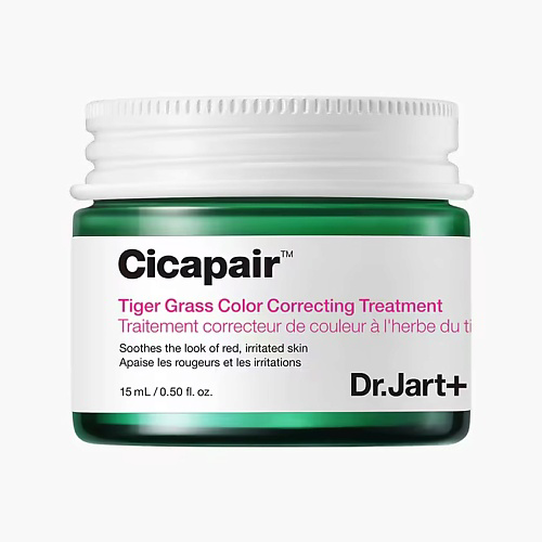 DR. JART+ CC-крем корректирующий цвет лица Cicapair Tiger Grass Color Correcting Treatment 15 #1