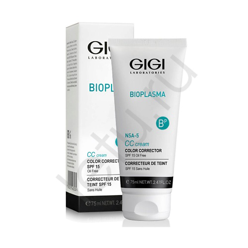 GIGI Крем для коррекции цвета кожи с SPF15 Bioplasma 75 #1