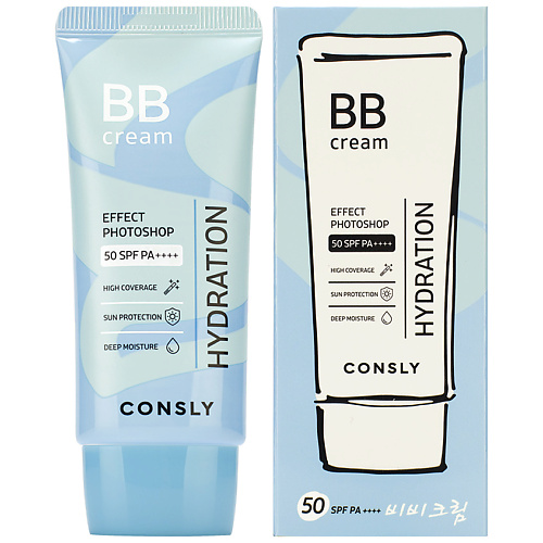 CONSLY Увлажняющий BB-крем с эффектом фотошопа SPF50/PA++++ Hydration #1