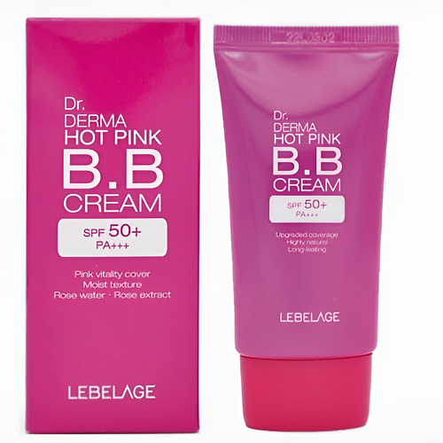 LEBELAGE Dr. Derma Hot Pink Увлажняющий ВВ крем SPF50+ PA+++ #1