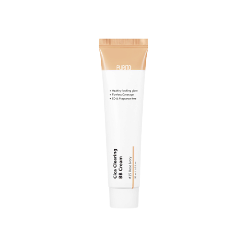 PURITO BB крем для чувствительной кожи Cica Clearing BB Cream #15 Rose Ivory 30 #1